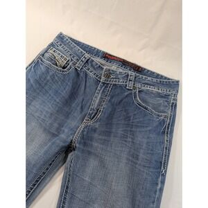 Rock & Roll Cowboy Double Barrel Bootcut Jeans Men 36x34 Western True Size